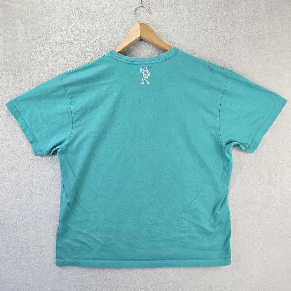 Billionaire Boys Club Cosmic Arch Shirt Mens XXL Green Astronaut Logo BBC *FLAWS